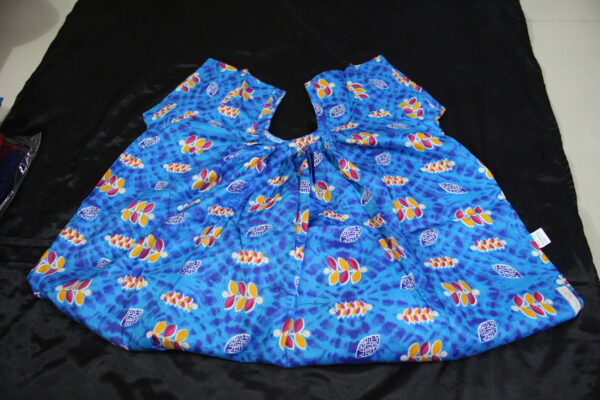 Deep Sky Blue Round Neck Nighty (Code:N375N03)