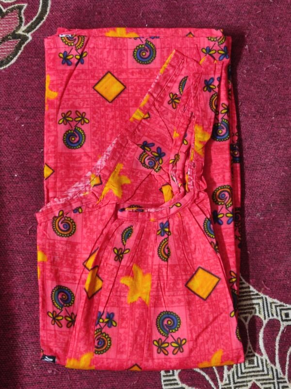 Dudhe Alta Round Neck Nighty (Code:N375N04)