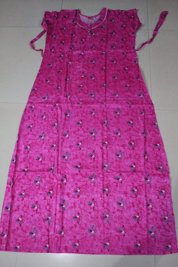 Pink A Line Cut Nighty (Code:N390N22)