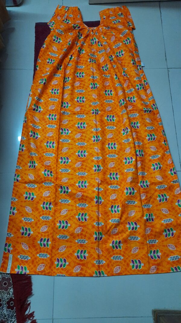 Yellow Round Neck Nighty (Code:N375N17)