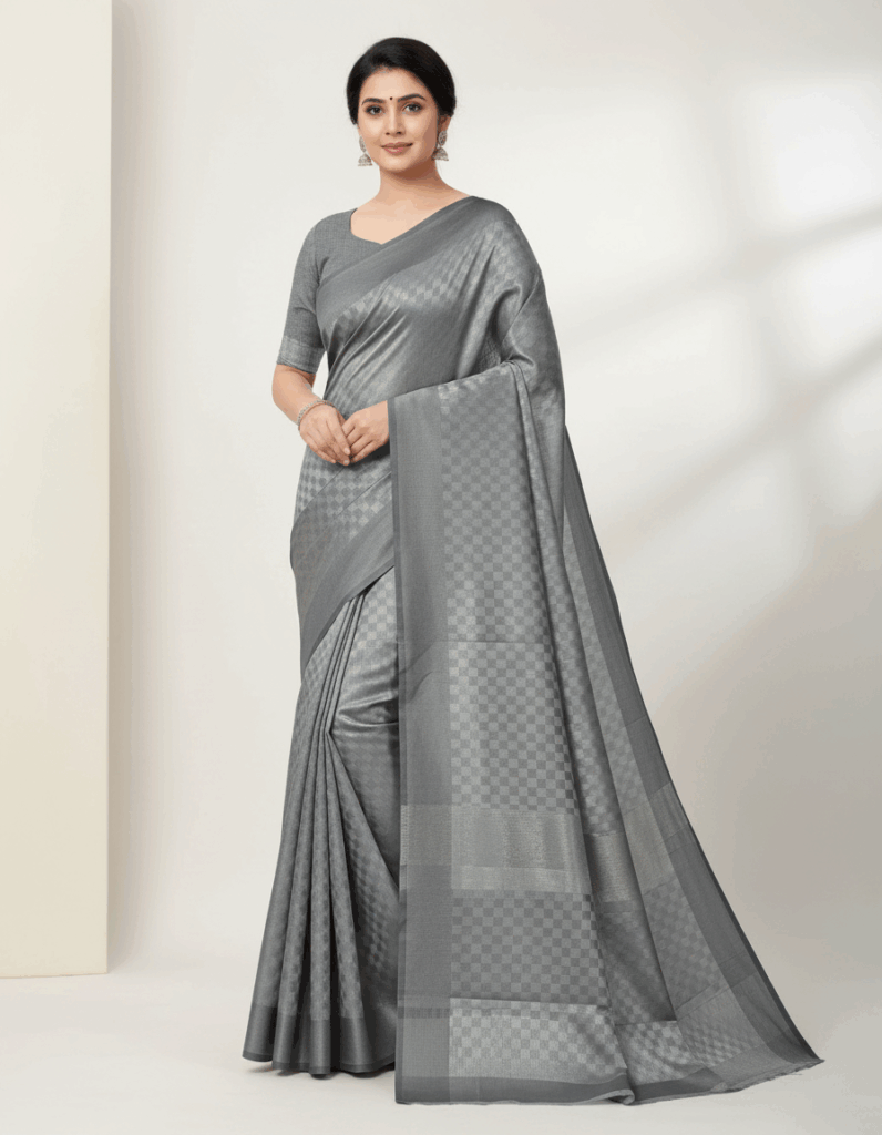 RRF Silver Checks Ash Color (Code:S1100N45)