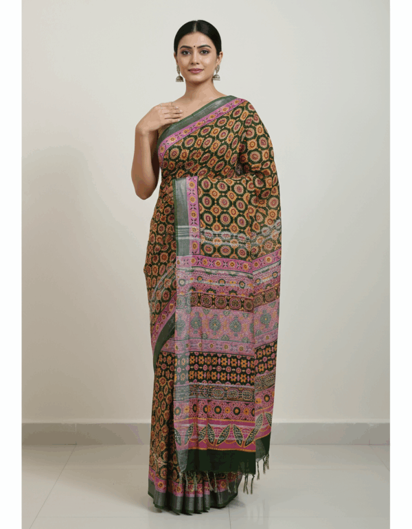 Batik Linen Green (Code:S1250N70)