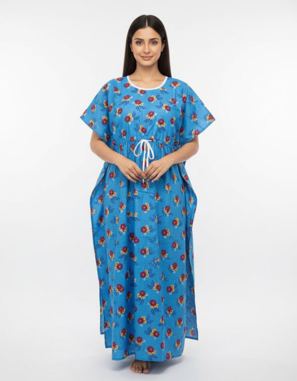Blue Flower Kaftan (Code:N375M81)