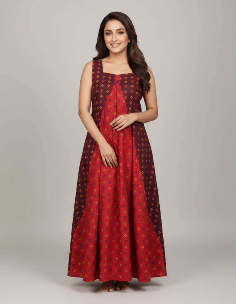 Chocolate Jacket Nighty (Code:N345M69)
