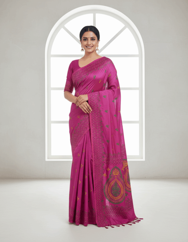 Kantha Stitch - Purple Color (Code:S1299N05)