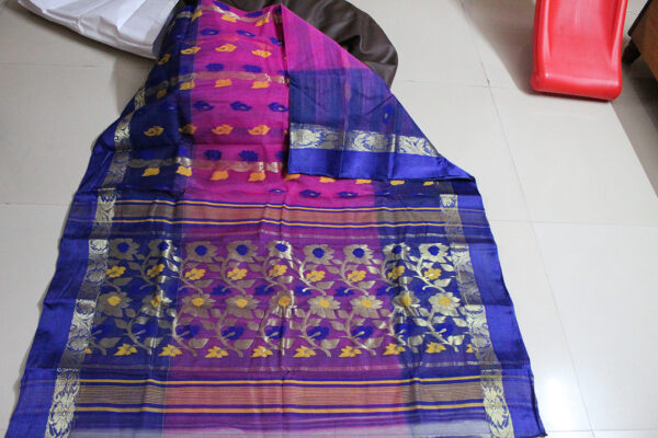 All Over Tusshar Purple with Blue (Code:S2250N129)