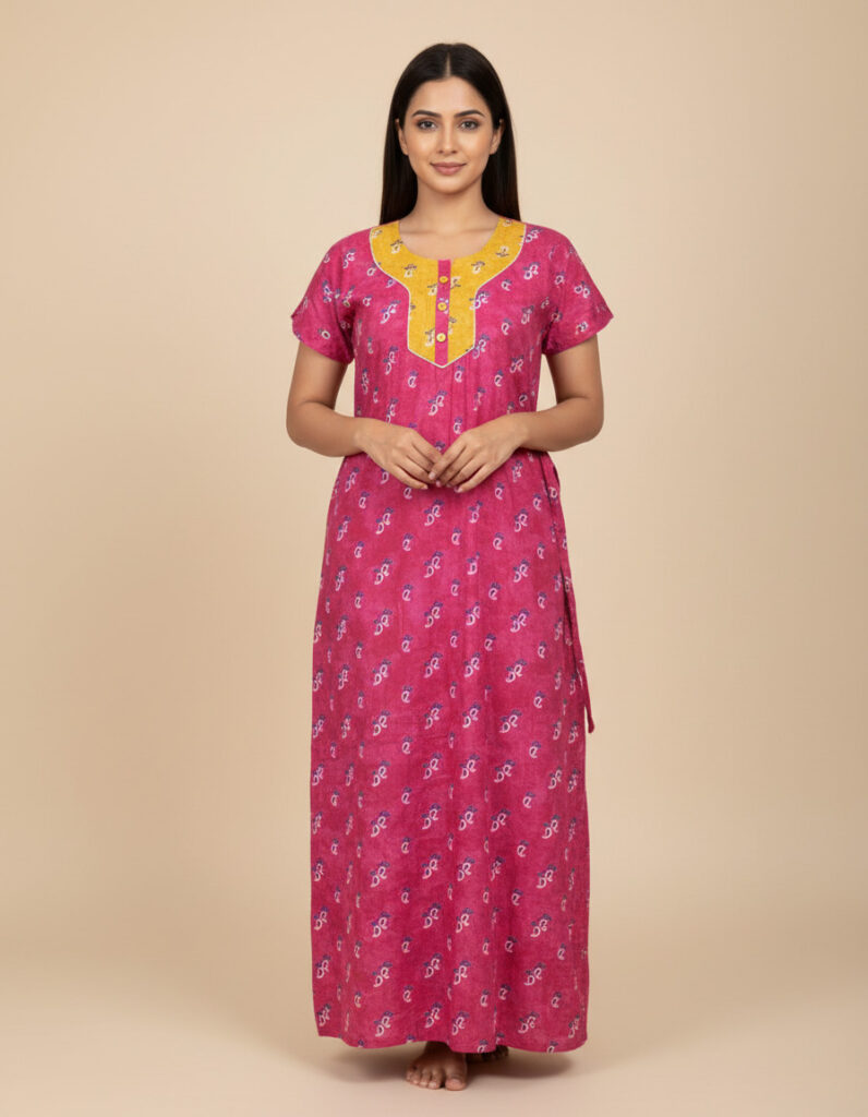 Pink Yoke A Line Cut Night (Code:N425M25)