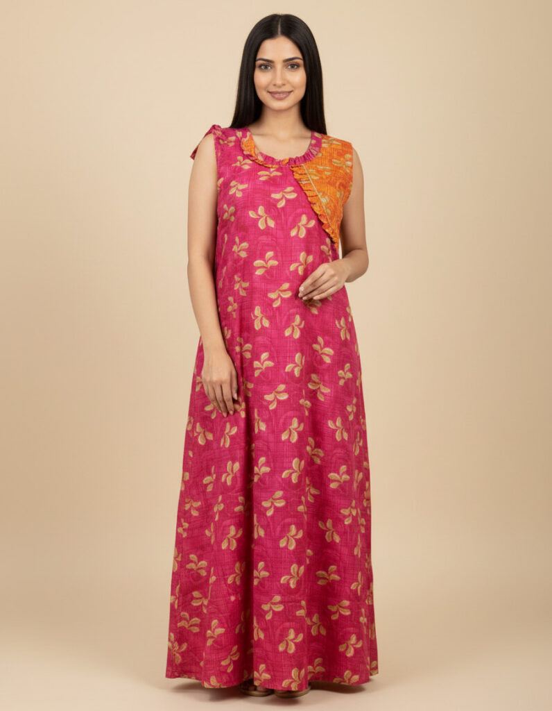 Rani Kuchi Rashmoni A Line Cut Nighty (Code:N375M56)