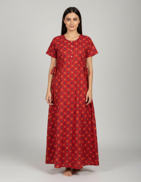 Red A Line Cut Nighty (Code:N375M16)