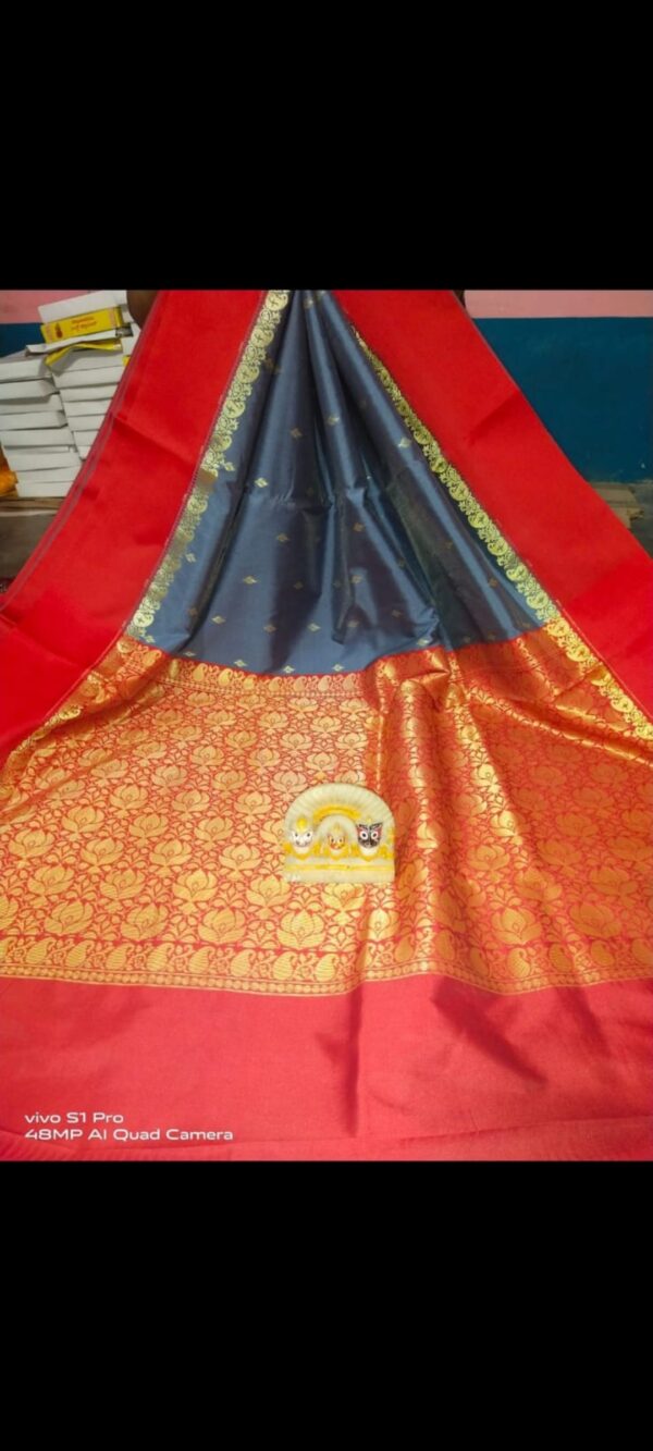 Gorod Silk Ash with Red (Code:S1450N32)