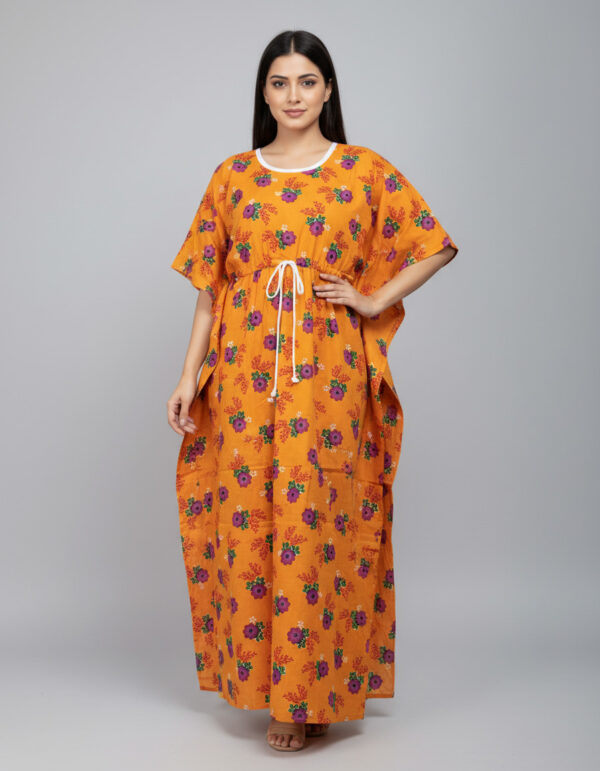 Yellow Flower Kaftan (Code:N375M83)