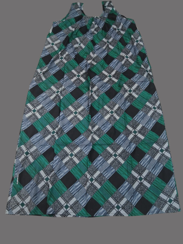 Ash with Green Geometric Print  (Code:N350P35)