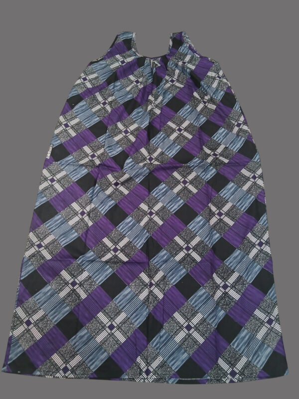 Ash with Purple Geometric Print  (Code:N350P36)