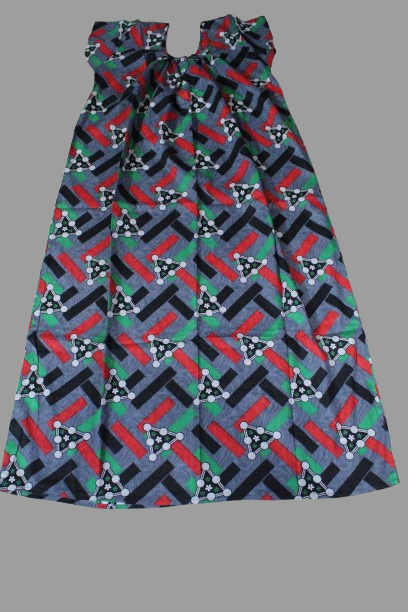 Ash with Red Geometric Design  (Code:N315P01)