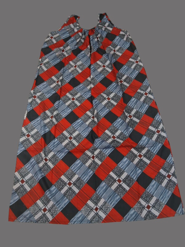 Ash with Red Geometric Print  (Code:N350P37)