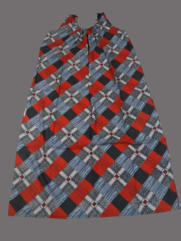 Ash with Red Geometric Print  (Code:N350P37)