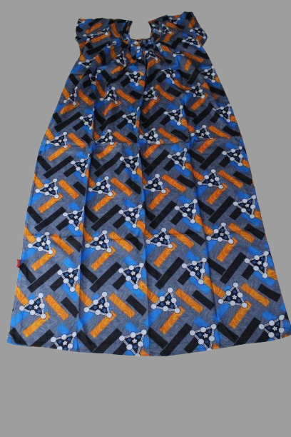 Ash with Yellow Geometric Design  (Code:N315P02)