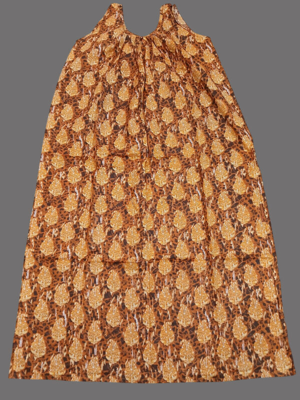 Mustard Yellow Ajrakh Print  (Code:N375P48)