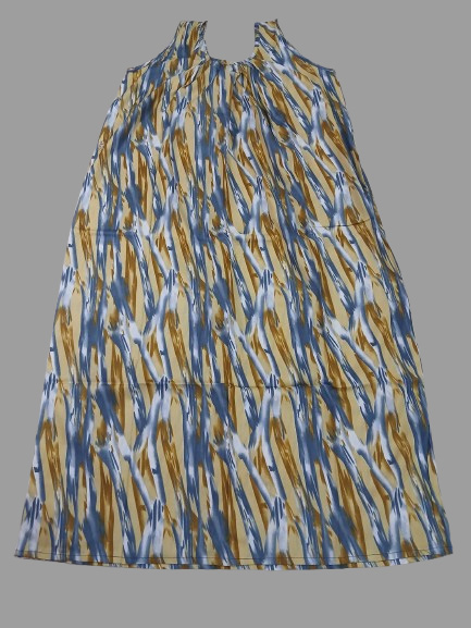 Mustard Yellow Tiger Print  (Code:N375P78)