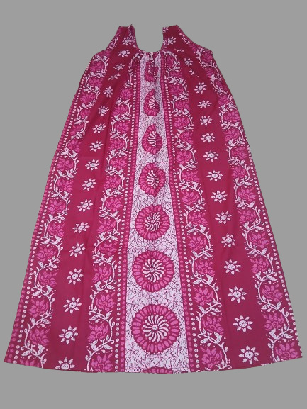 Pink Round Panel Batik  (Code:N375P61)
