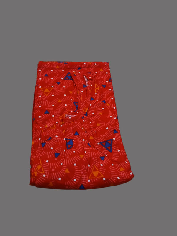 Red with Navy Blue  (Code:N375P93)