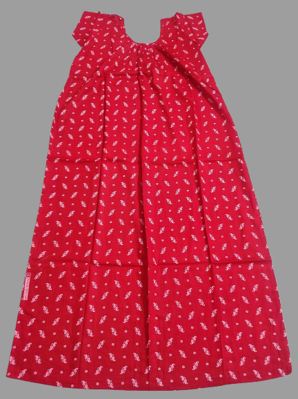 Red with White Kalka  (Code:N350P26)