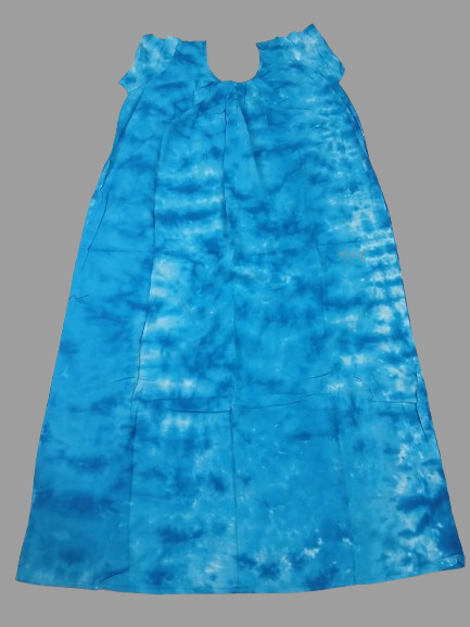 Sky Blue Shibori Print  (Code:N365P27)