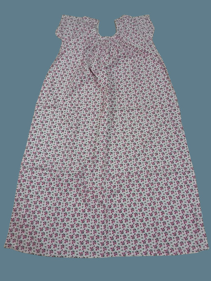 White with Pink Small Floral  (Code:N375P28)