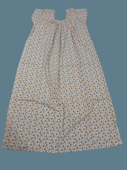 White with Yellow Small Floral  (Code:N375P29)